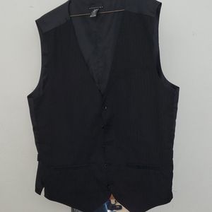 Black Striped Vest